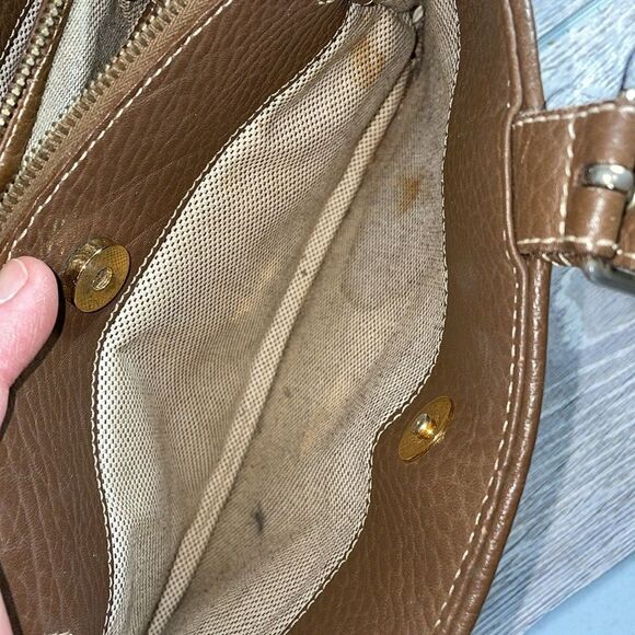 Dooney & Bourke Signature Monogram Canvas Small Buckle Satchel 8.5”x 4”x 12.5” - Picture 11 of 16